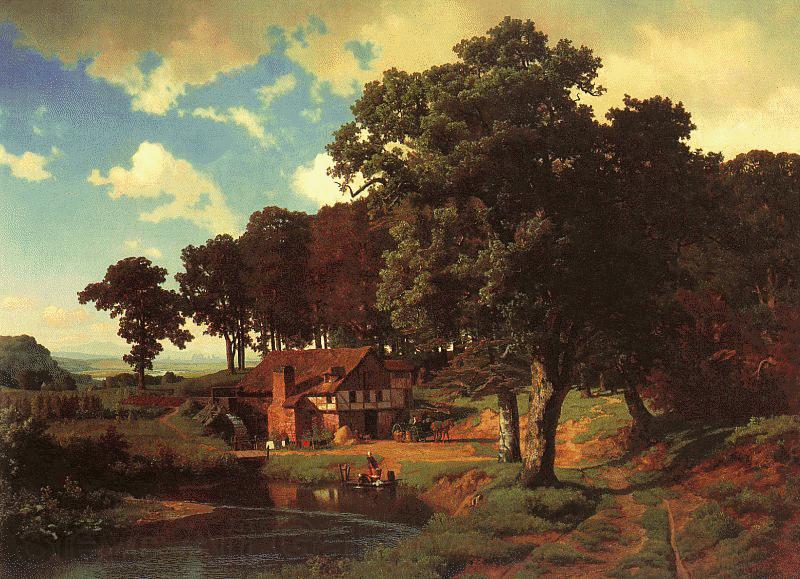 Albert Bierstadt A Rustic Mill Spain oil painting art